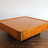 Coffee table in wooden magnifying glass for Mario Sabot