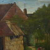 Pair of “Country Scenes” Paintings, signed A. Minne – Late 19th century