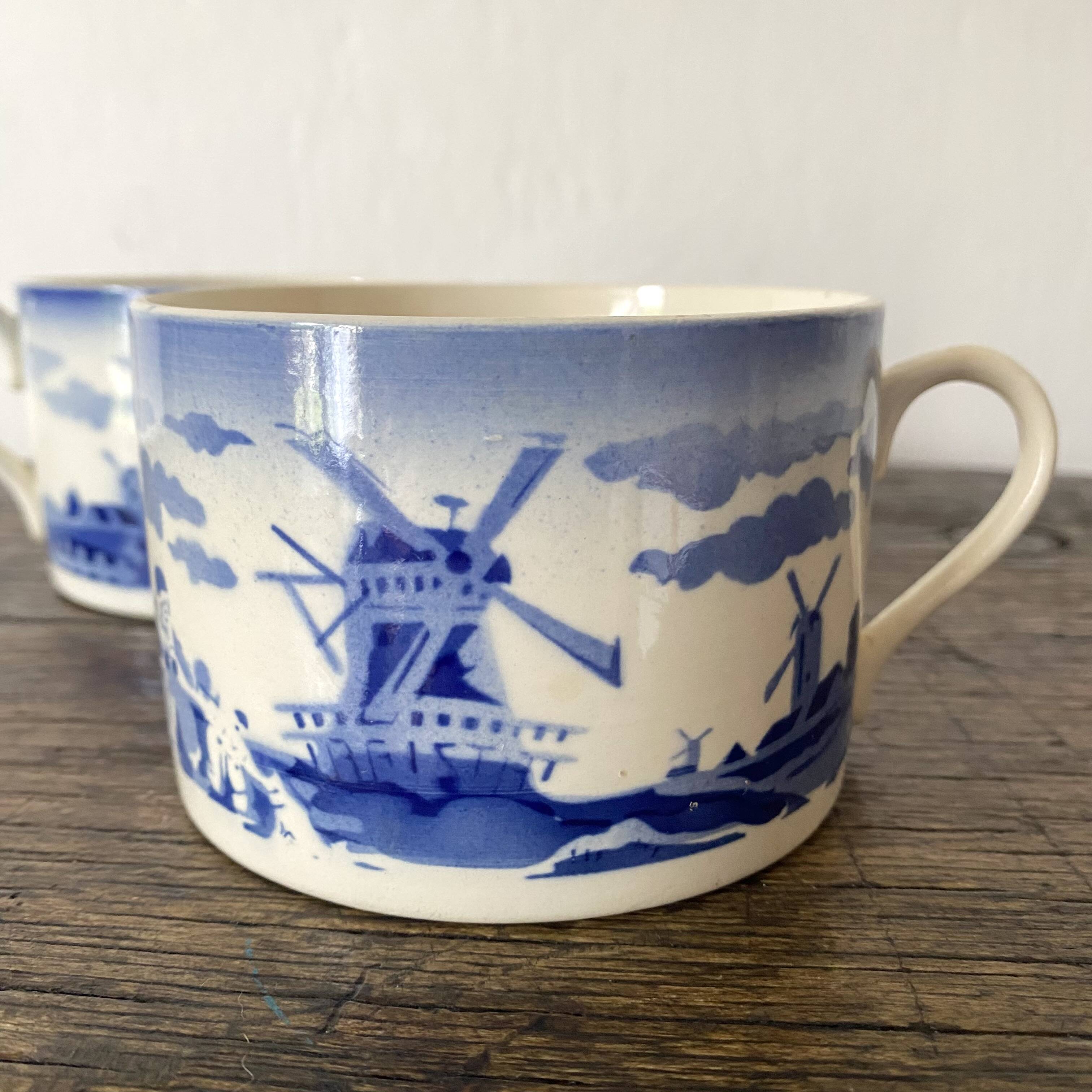 Antique tea or chocolate cups from Badonviller.