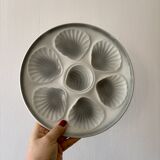 Set of 4 vintage oyster plates Moulin des Loups