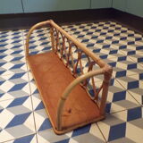 Vintage rattan shelf