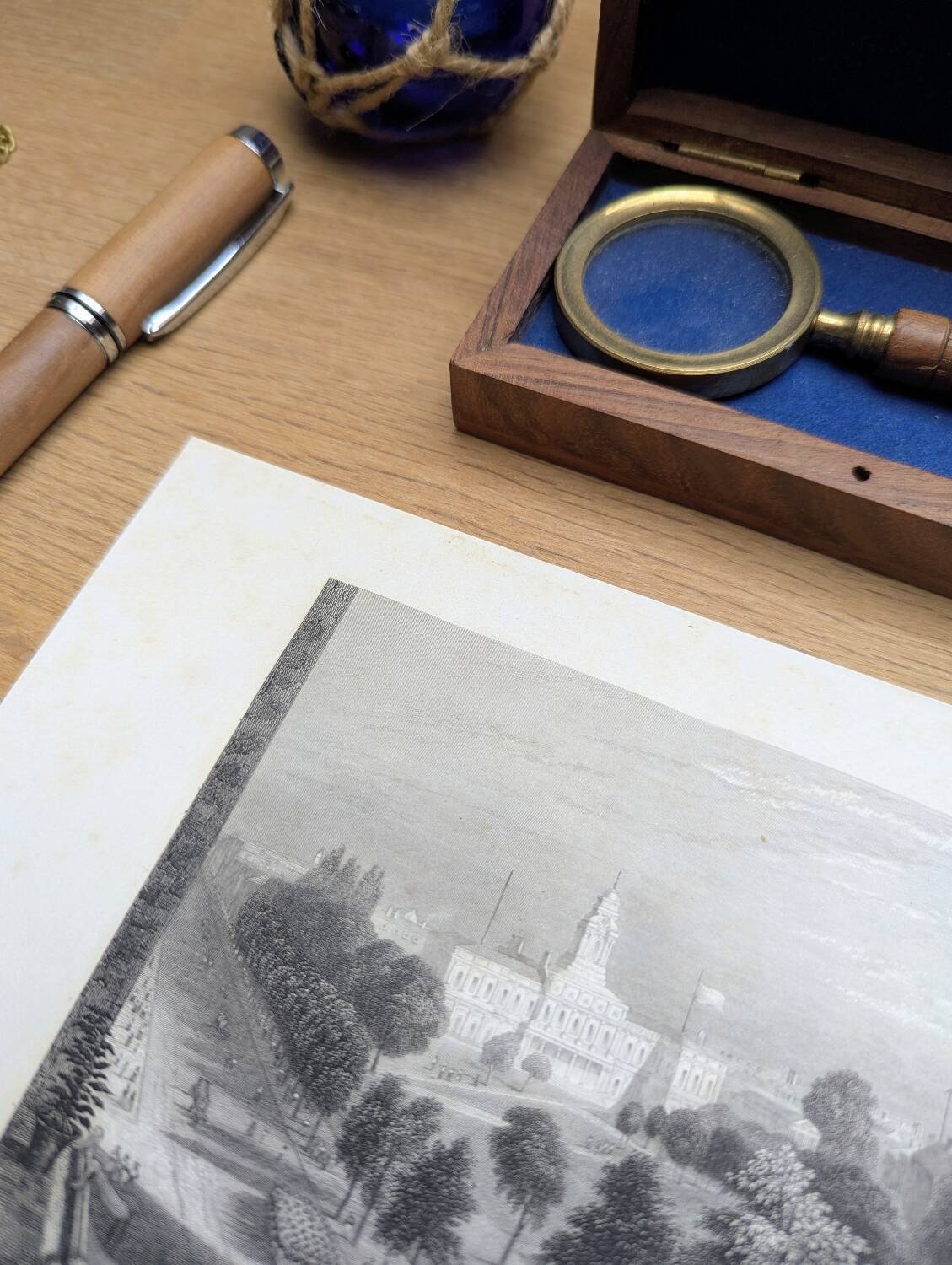 New York, USA, vintage engraving, printed in 1841.