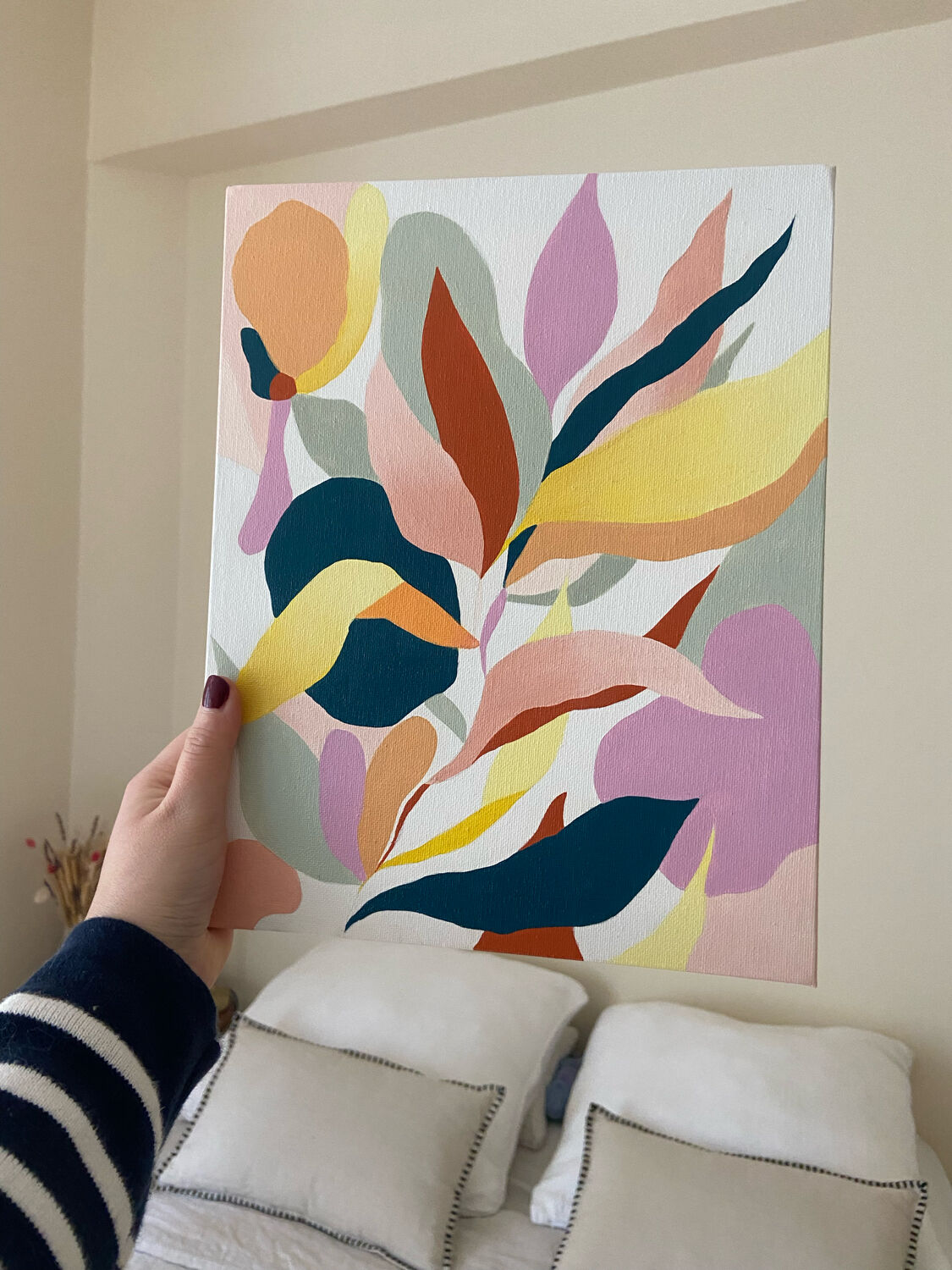 Mini format acrylic painting