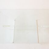 Glass and plexiglass coffee table 1970