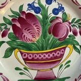 Plate Bouquet of Flowers Saint-Clément No. 67 – Vintage Earthenware