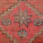 3x11 Pink Salmon Oriental Vintage Runner Rug, 99x341Cm