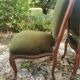 Two empire velvet chairs
