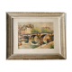 Engraving painting of the Pont Neuf in Paris, 50s