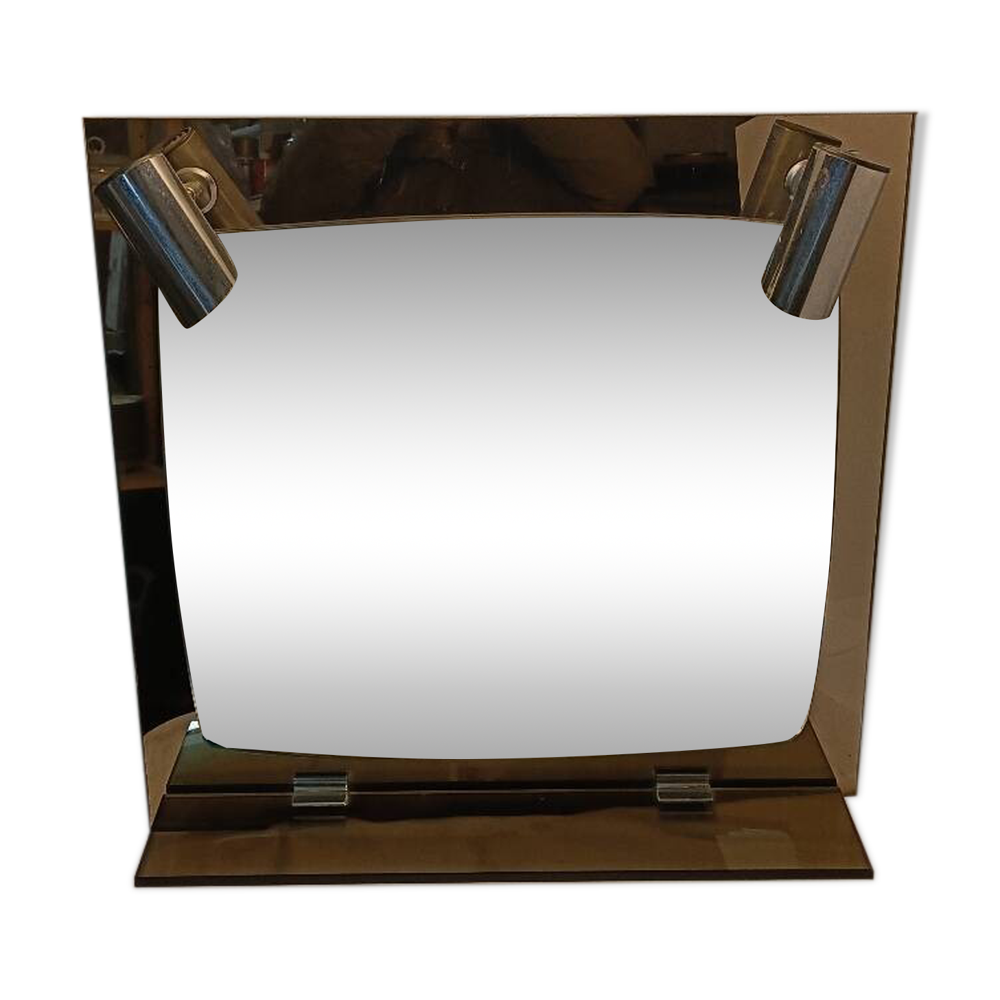 Glace salle de bain vintage