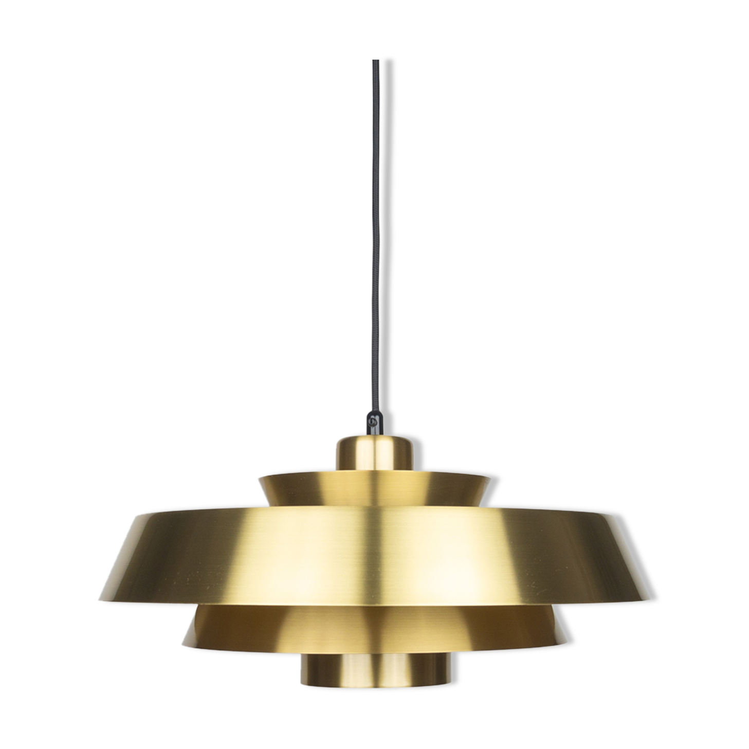 Danish vintage pendant lamp Nova by Jo Hammerborg, Fog og Morup, 1963