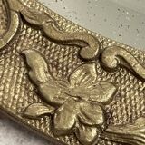 19th century beveled oval mirror