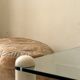 thick glass coffee table, Roche Bobois design 1970