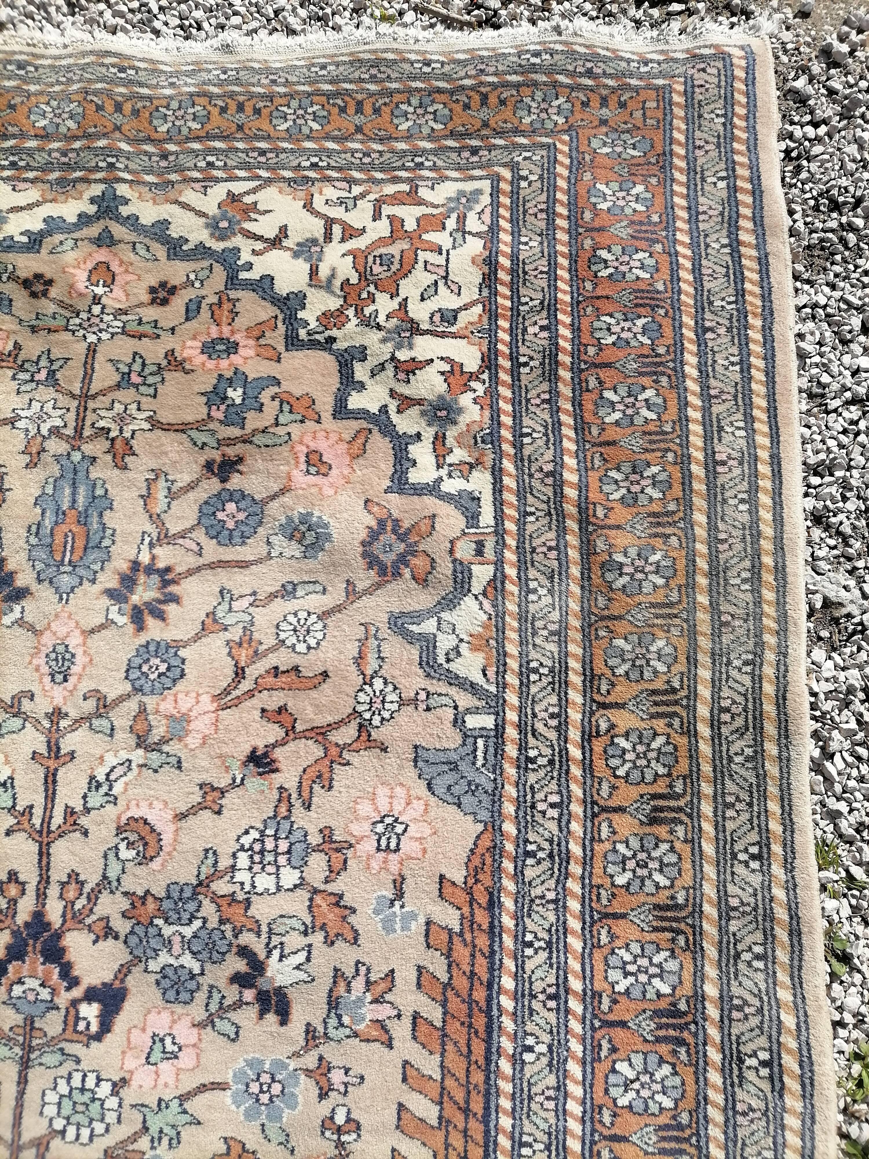 Ancient Persian wool rug handmade fifties 200 x 126cm