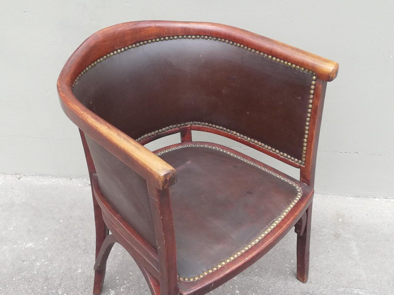 Baumann armchair no 127 years 30 curved wood