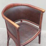 Baumann armchair no 127 years 30 curved wood