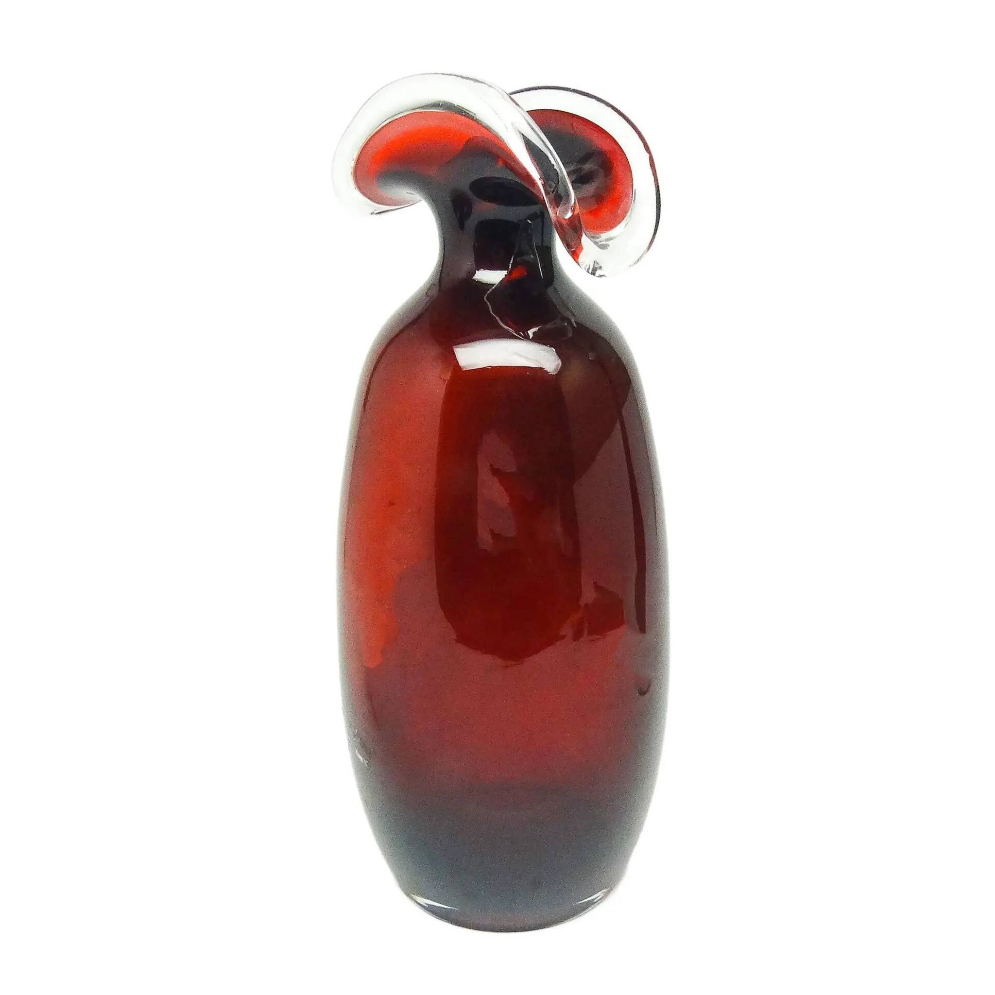 Mid-century modern vase, glass, Poland, 1970s