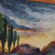 Original Mid Century Swedish Oil on Canvas – “Farmer” by P. Hector