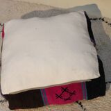 Pouf in Moroccan cotton