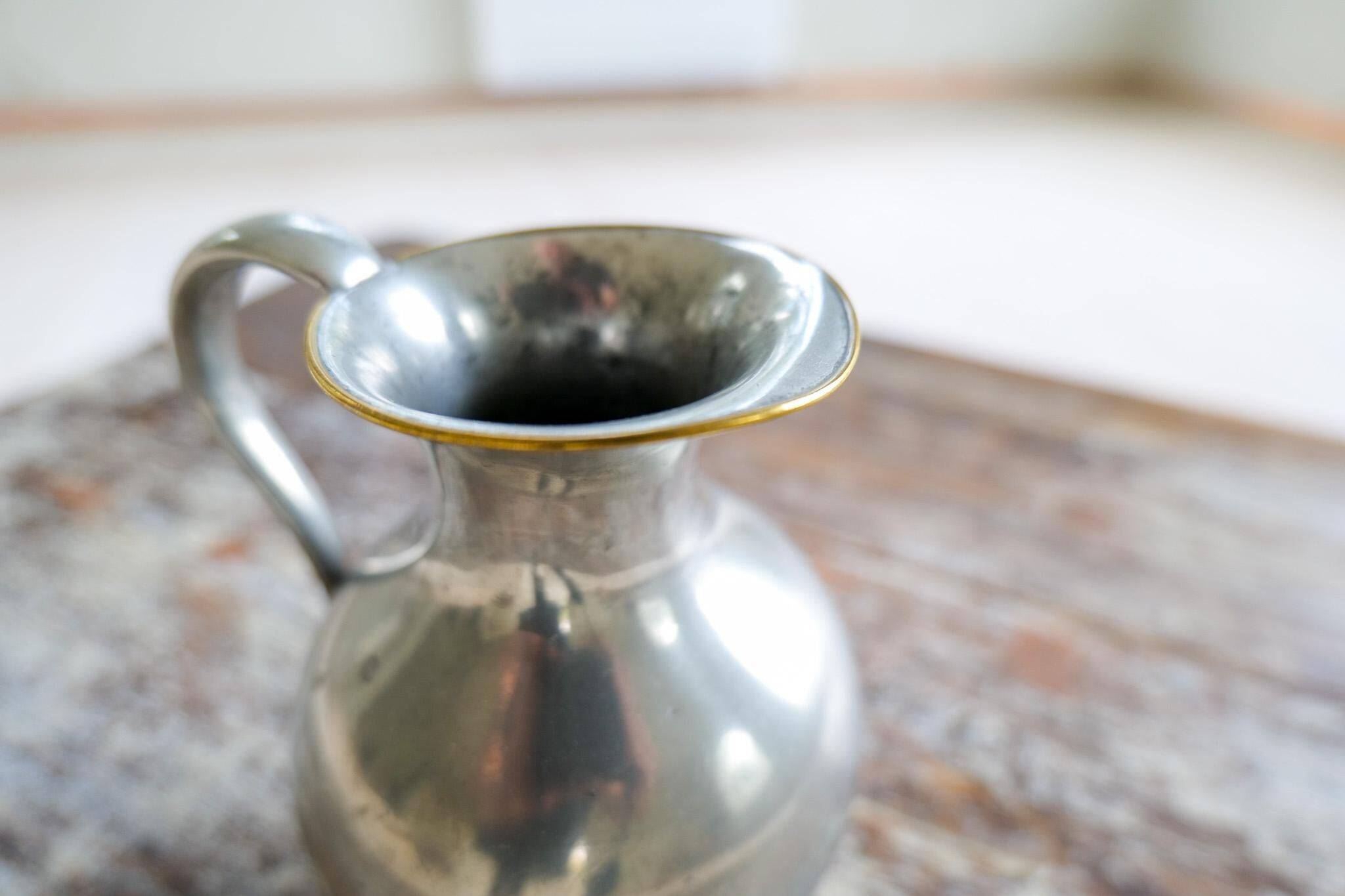 Vase / Sculptural Decanter Art Deco in Tin Sweden GAB 1930s