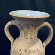 Amphora vase 20cm pottery Tunisia antique style handmade