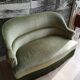 Green velvet toad sofa