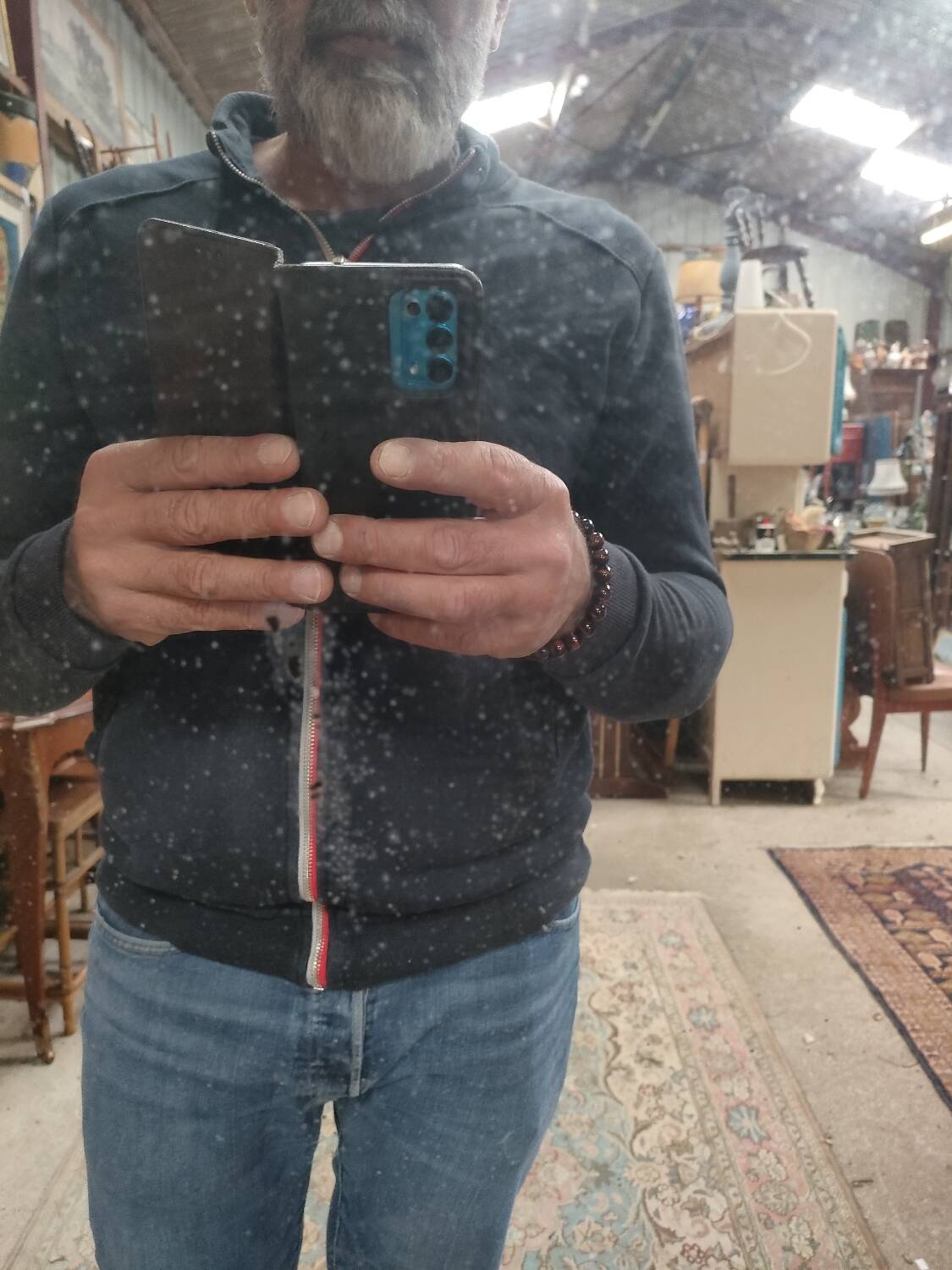 Large Louis XVI mercury mirror