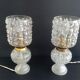 Paire de lampes en cristal des années 1960