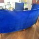 Blue velvet sofa Philippe Starck model Royalton