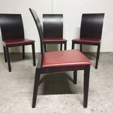 Set of 4 vintage Italian design chairs 2000