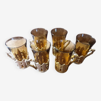 Lot de 6 verres originaux