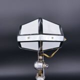 Art Deco desk lamp Pirouett chrome, brass and wood, 1930