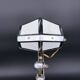 Lampe de bureau Art déco Pirouett chrome, laiton et bois, 1930