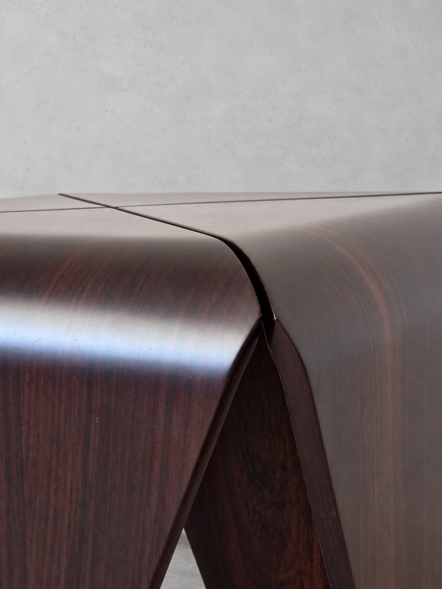 Petalas Side Table Nighstand by Jorge Zalszupin, Rosewood
