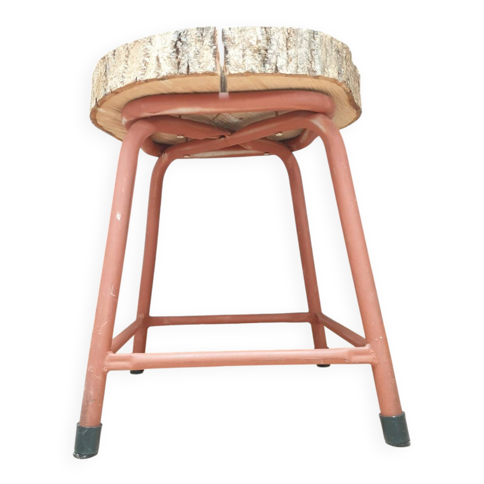 Vintage Stool Side Table
