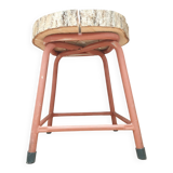 Vintage Stool Side Table