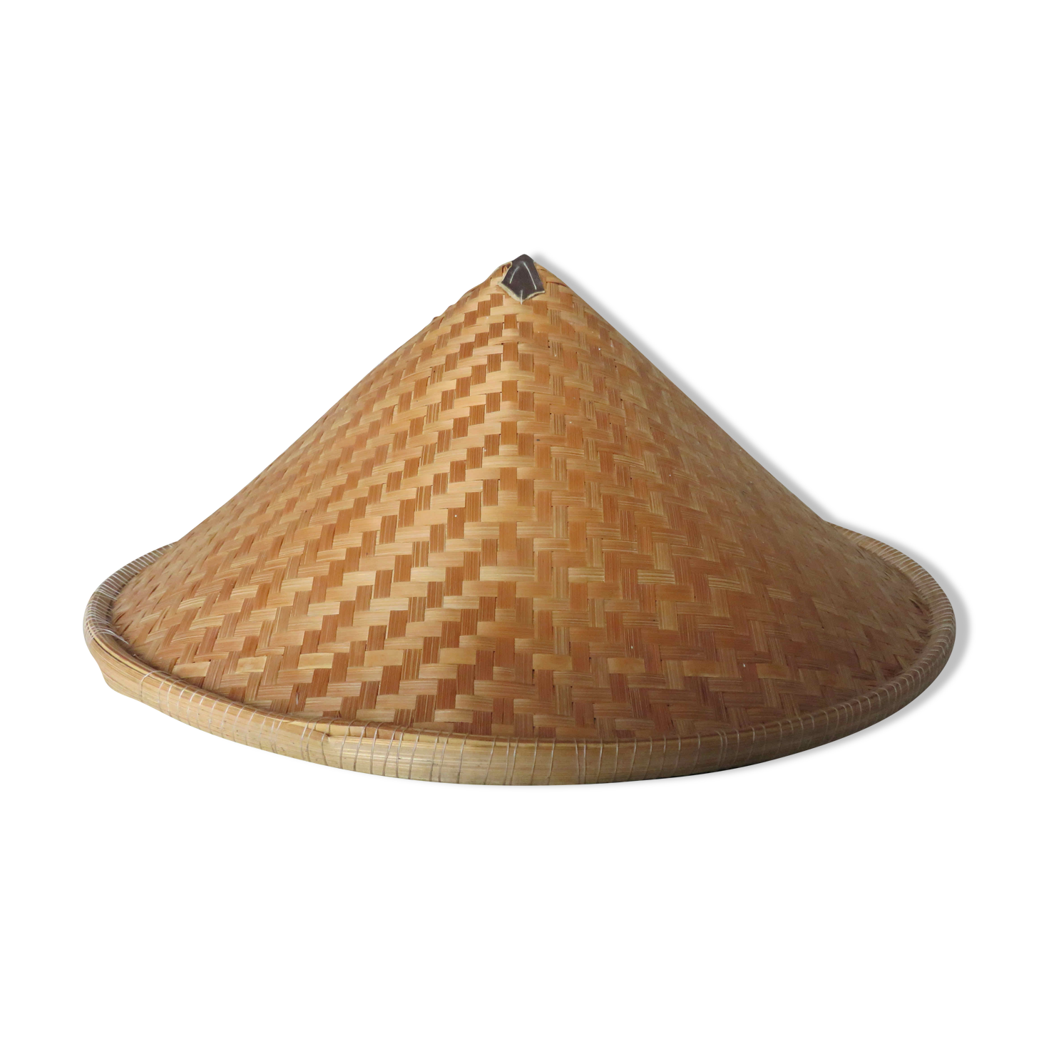 Asian Chinese rattan hat in the 70s