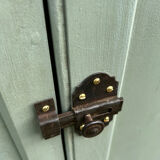 Renovated green mastic Parisian buffet.