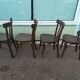 Set of 4 wooden bistro chairs - vintage - old