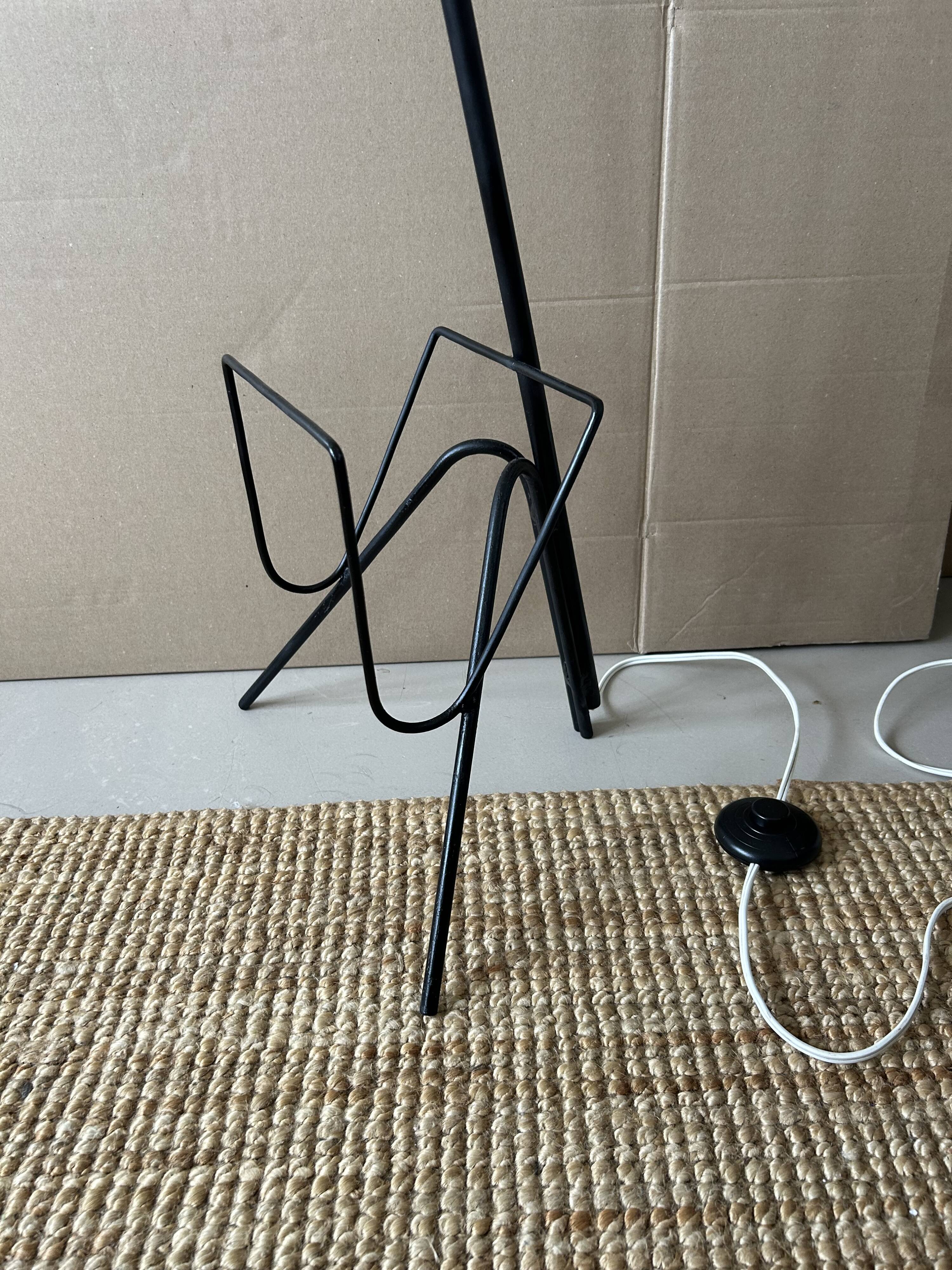 1950s magazine rack floor lamp
