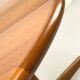 Table à manger ronde extensible danoise en teck, années 1970