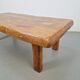 Mid-Century Brutalist Coffee Table in Oak, Spain, 1960s
