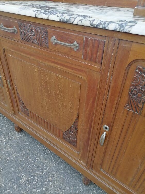 Old furniture bahut buffet mahogany art deco