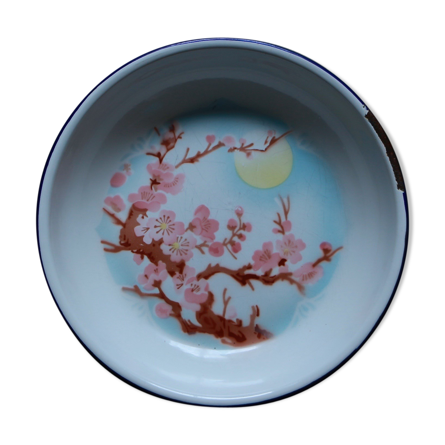Enamelled plate/plate
