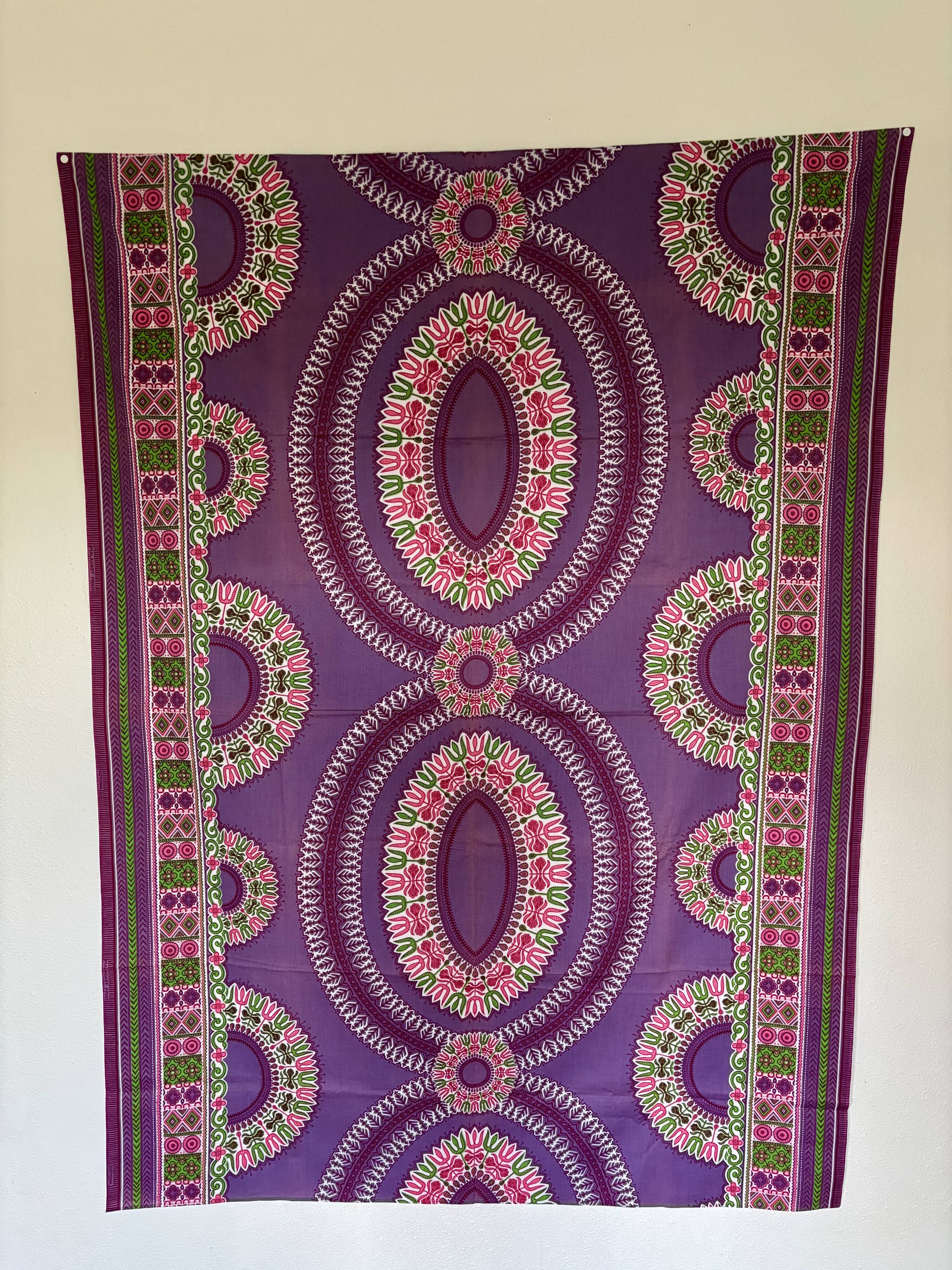 Vintage Malagasy tablecloth wall hanging
