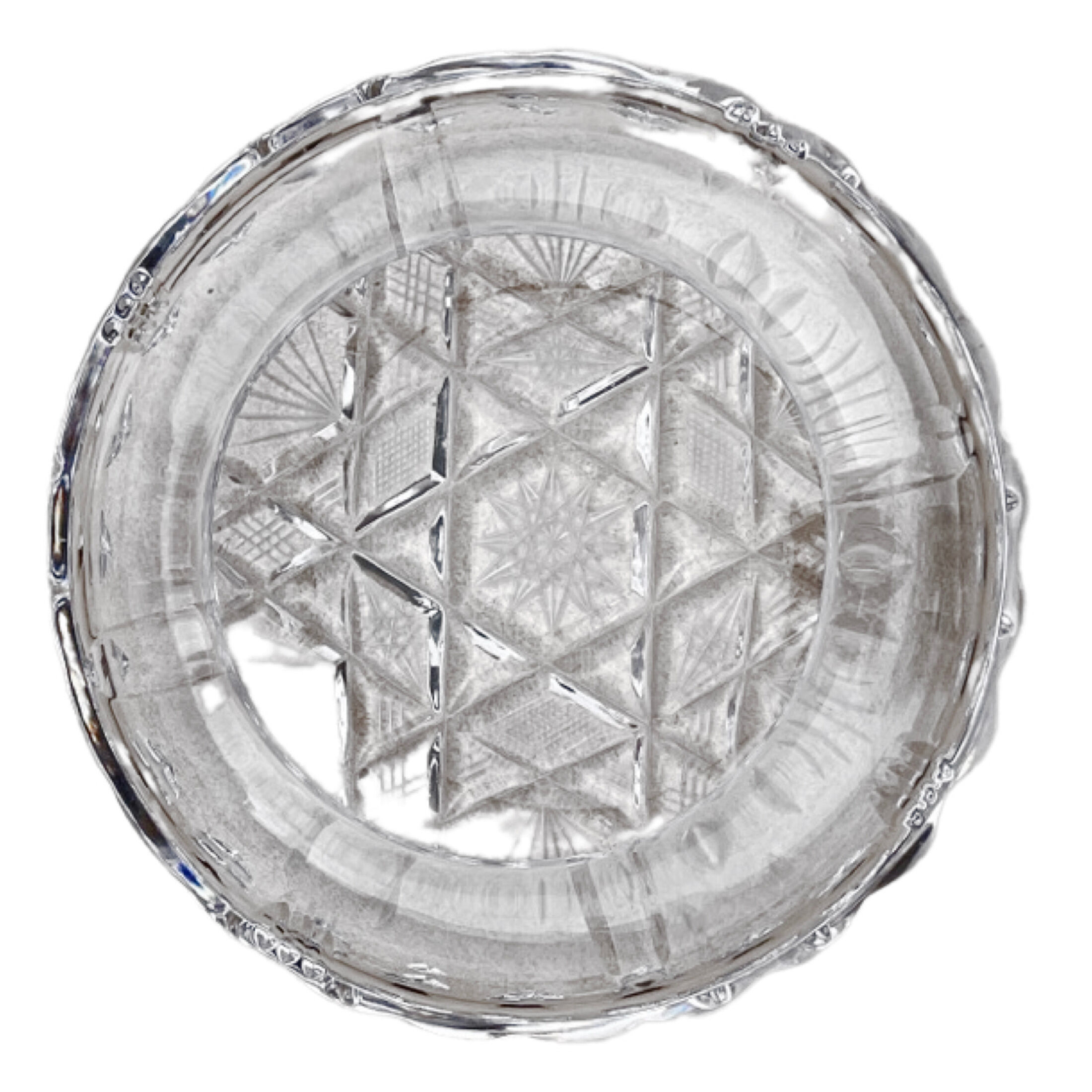 Large crystal ashtray of Huta Szkła Julia, Poland, 1980s.