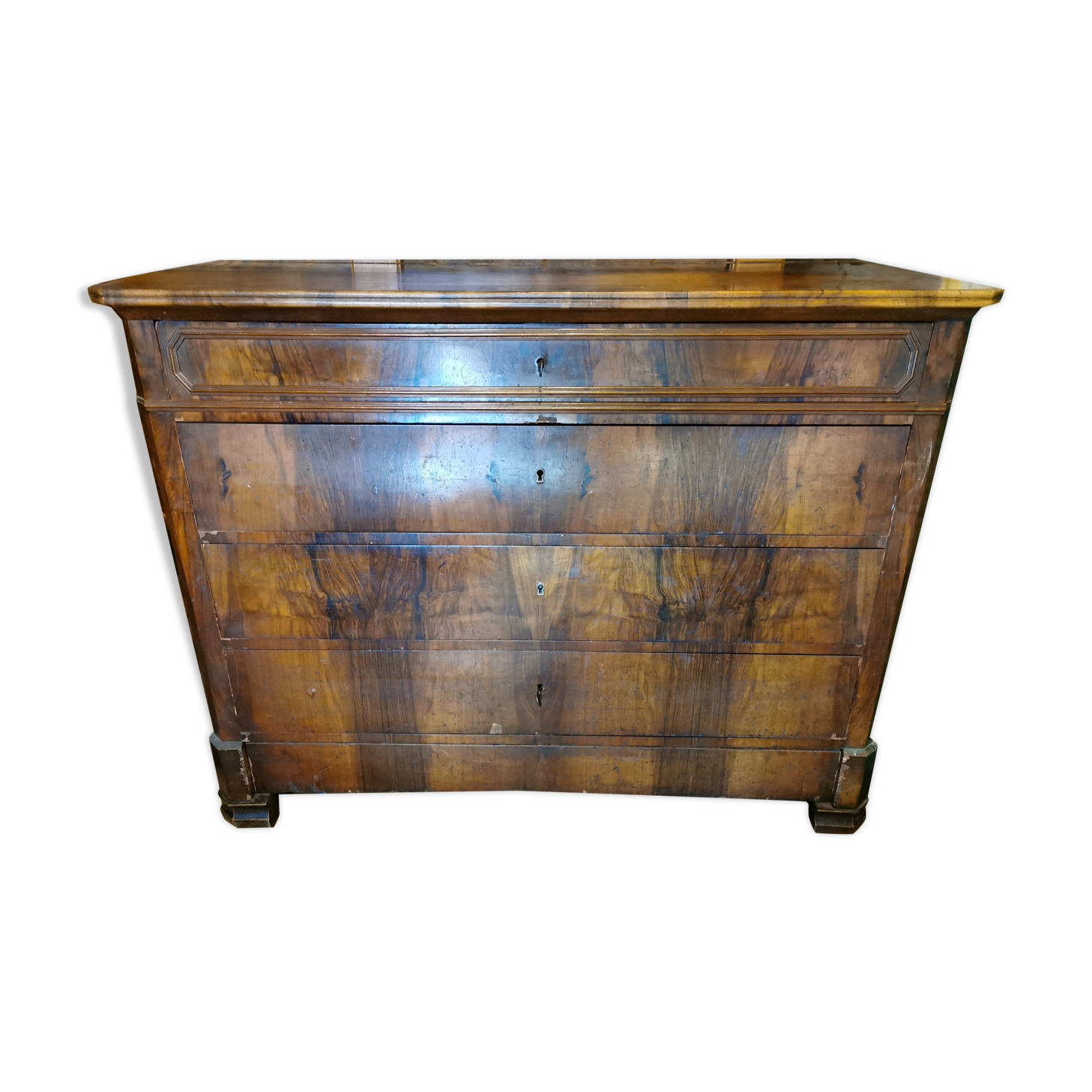 Chest of drawers walnut veneer