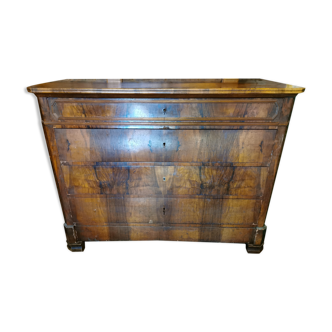 Chest of drawers walnut veneer
