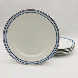 6 flat plates "Faïencerie d’Onnaing"