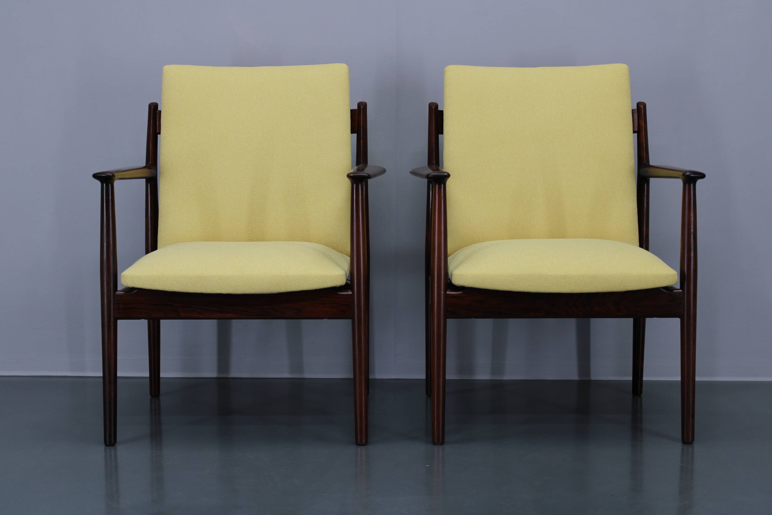 1960s Pair of Arne Vodder 431 Armchairs by Sibast Mobler, Denmark