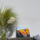 Sunny mountain painting